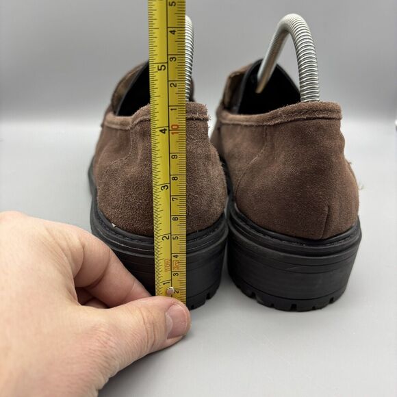 Kelly &‎ Katie Loafers Women’s Size 10 M Major Brown Suede Lug Sole Horse-Bit - Picture 6 of 13